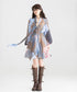 Retro Block Irregular Dress
